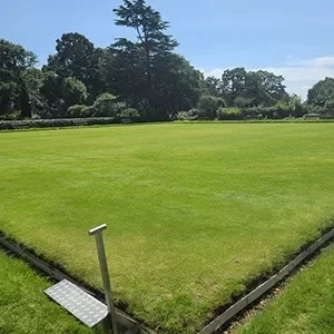 Mayfield Park Bowling green viewed from the righthand Corner